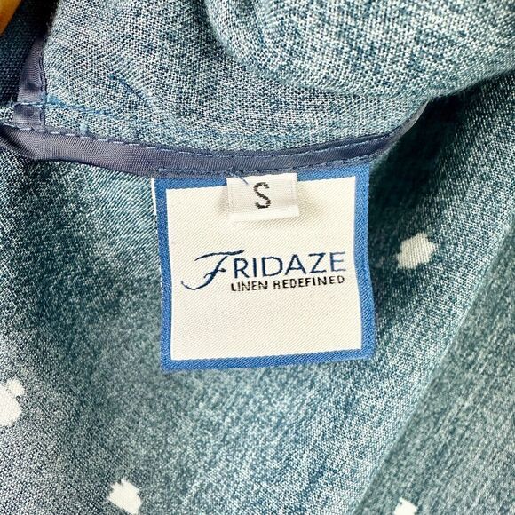 Fridaze Elsie Linen Jacket Size Small Lagenlook Artsy Wrinkle Resistant - Picture 11 of 12